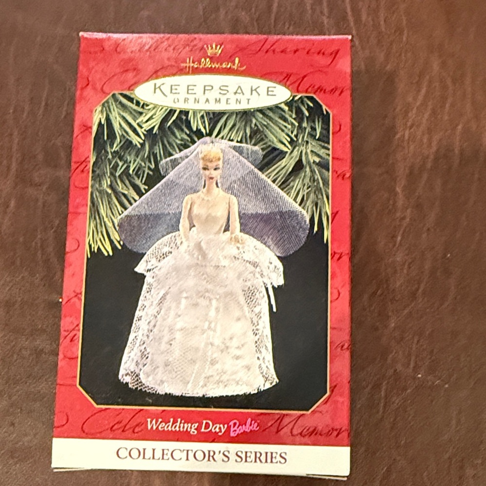 Hallmark Wedding Day Barbie Ornament in White
